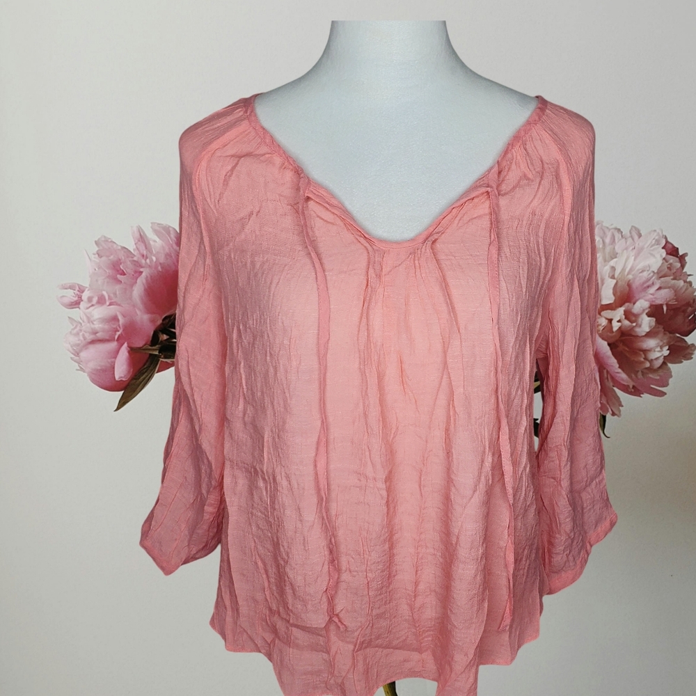 🦋IZ Byer Lace Detail Boho Top